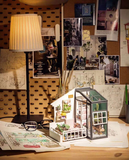 Elegant 1:24 DIY Miniature Balcony Dollhouse Kit - www.Shopthatapp.com