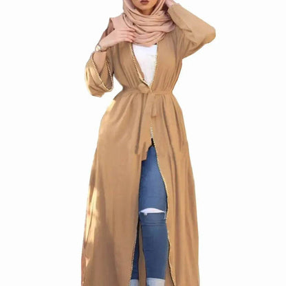 Bandage cardigan robe Arab  dress - www.Shopthatapp.com