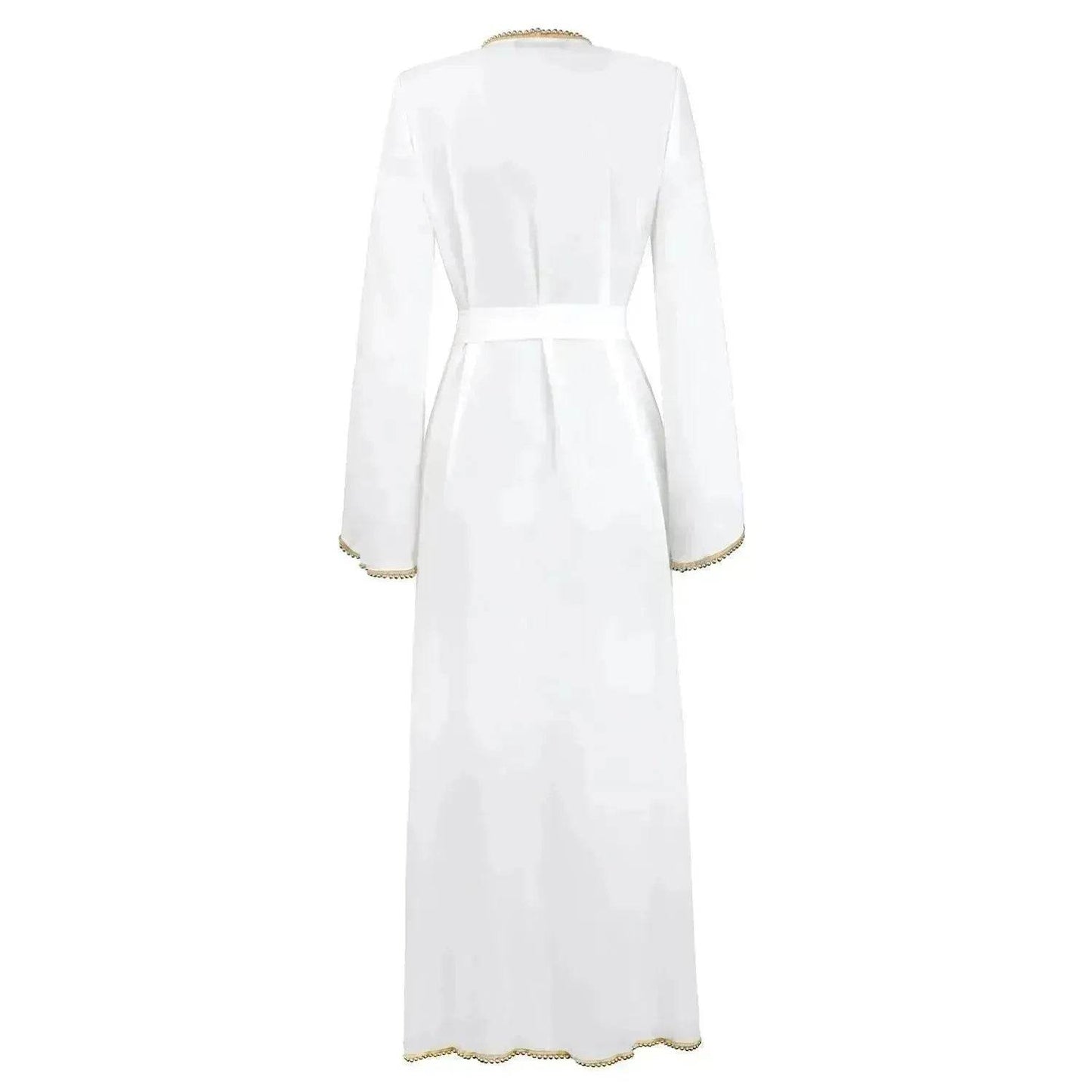 Bandage cardigan robe Arab  dress - www.Shopthatapp.com