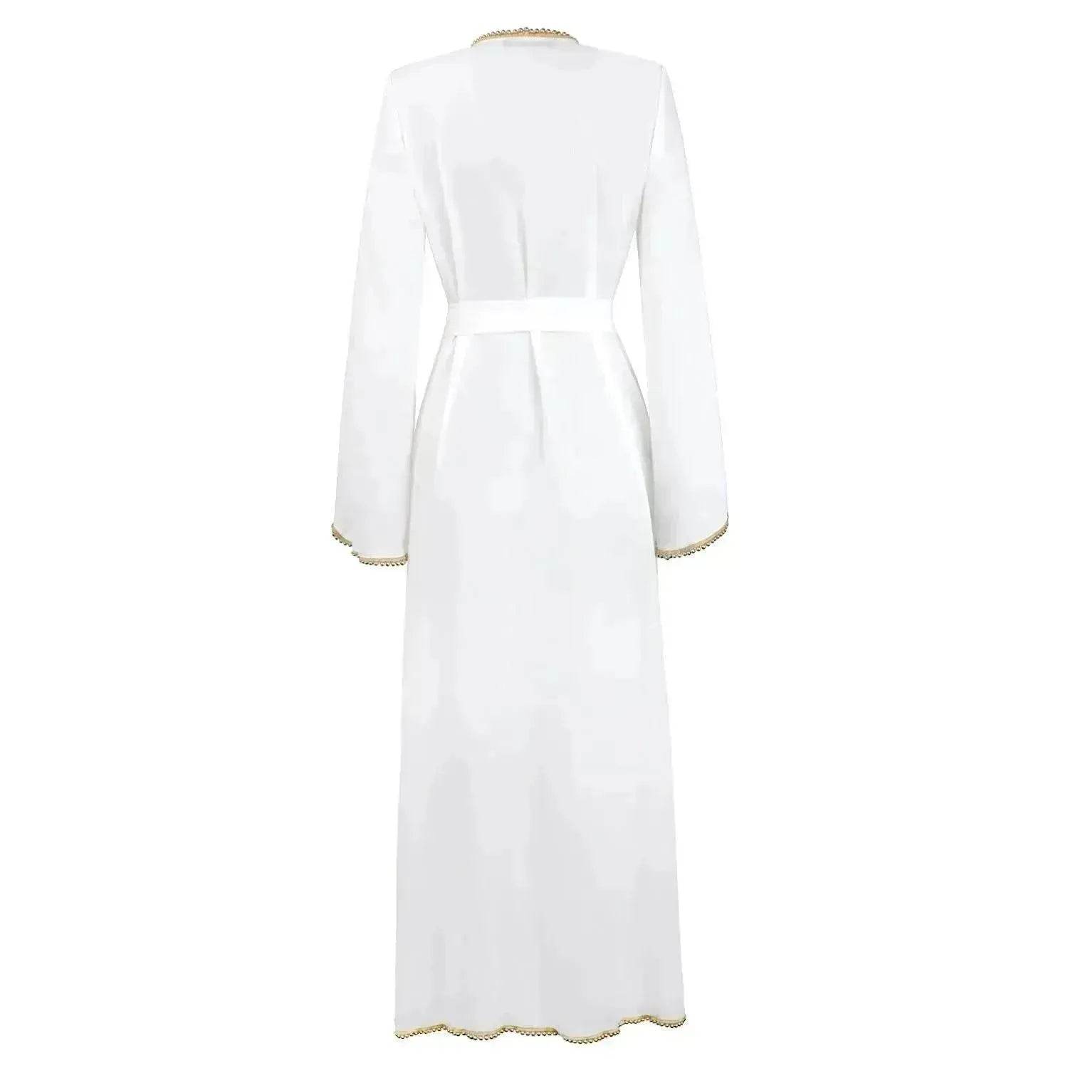 Bandage cardigan robe Arab  dress - www.Shopthatapp.com