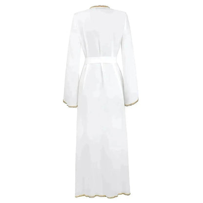 Bandage cardigan robe Arab  dress - www.Shopthatapp.com