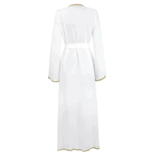 Bandage cardigan robe Arab  dress - www.Shopthatapp.com