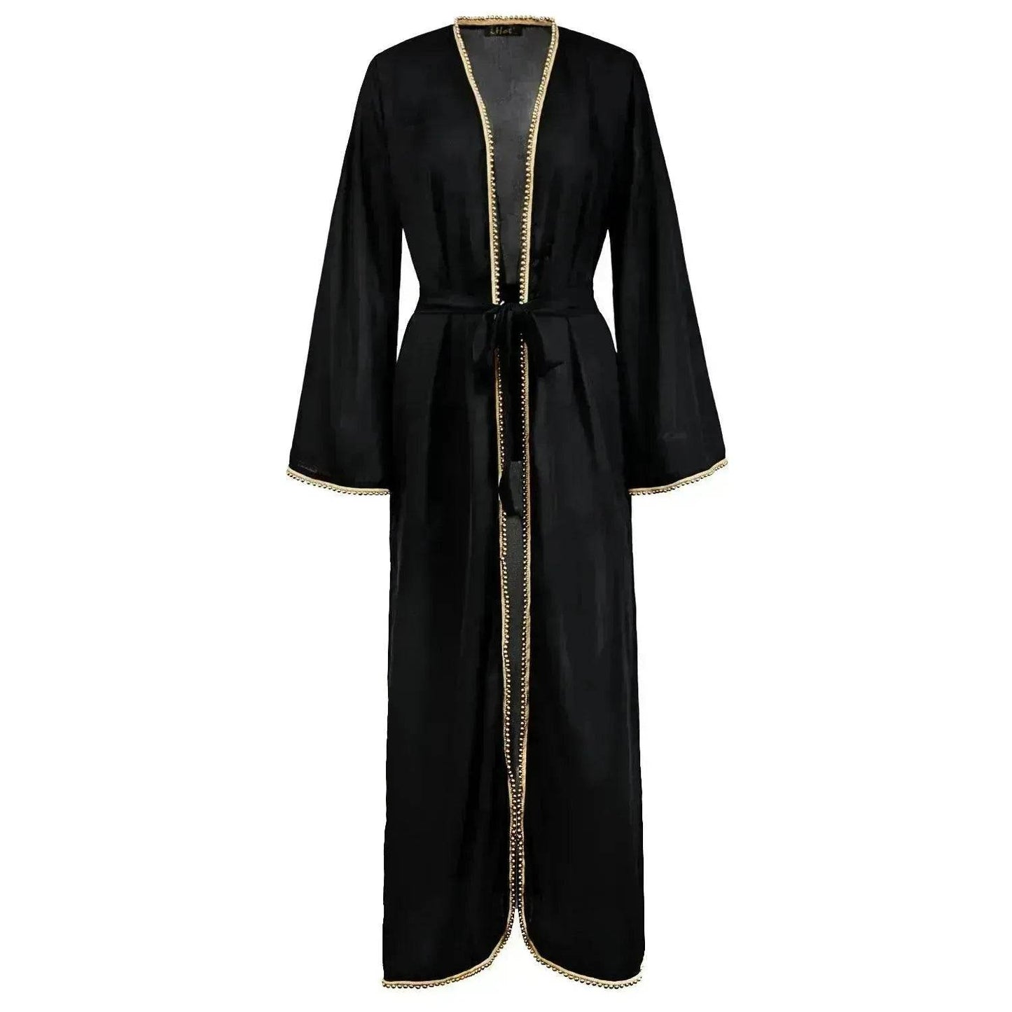 Bandage cardigan robe Arab  dress - www.Shopthatapp.com