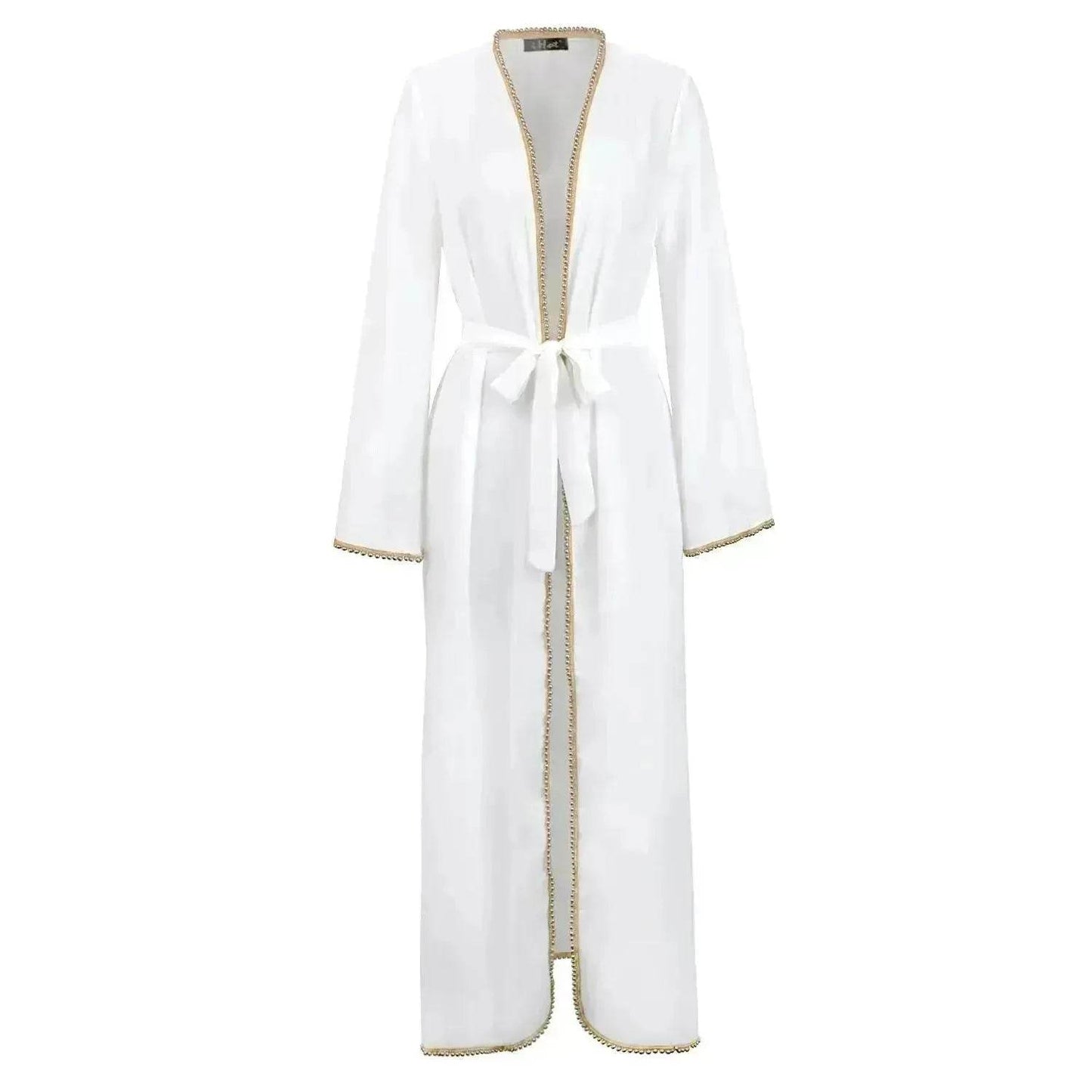 Bandage cardigan robe Arab  dress - www.Shopthatapp.com