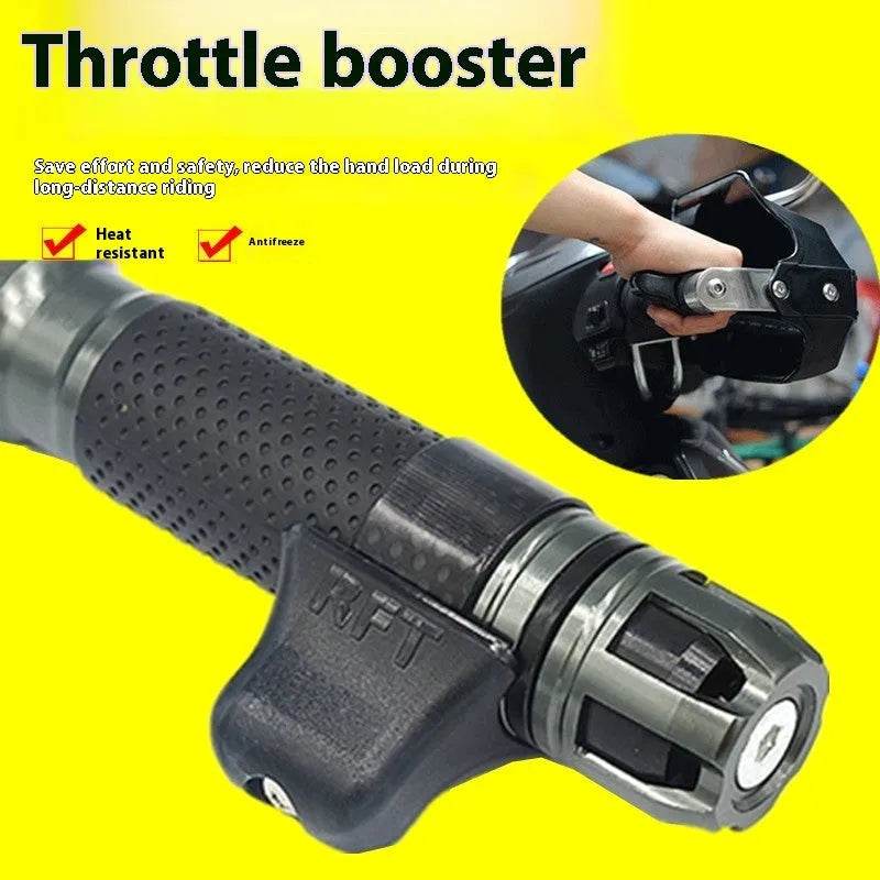 Motorcycle Throttle Grip CNC Aluminum Lock Assist Retainer Universal Cruise Control Bike Throttle Wrist Grip Handle Bar - www.Shopthatapp.com