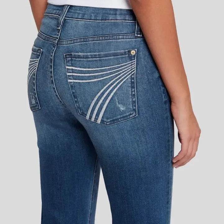 Retro Hip Lifting Stretch Bootcut Jeans Pants women - www.Shopthatapp.com