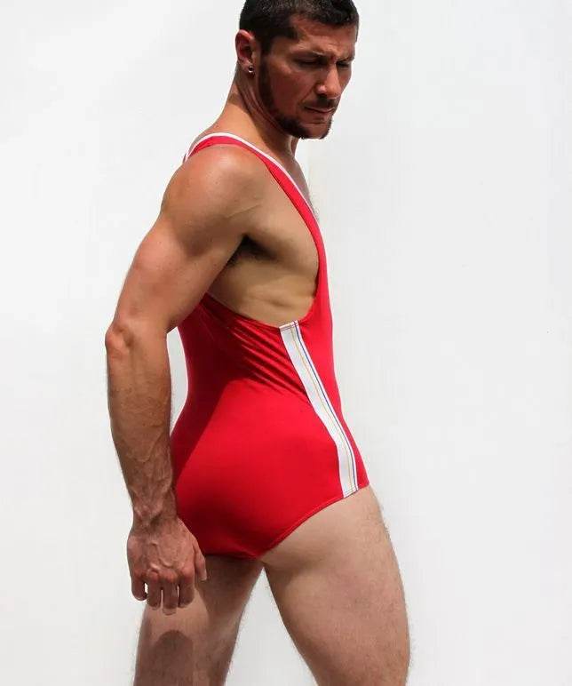 Men's Underwear Underpants One-piece Vest Bodysuit thong - www.Shopthatapp.com