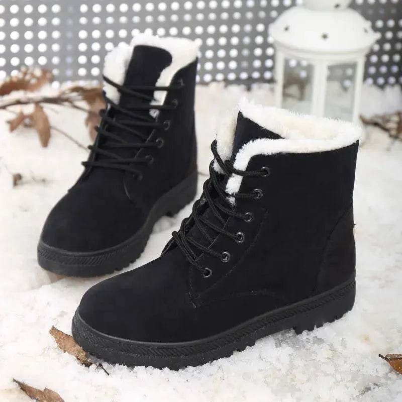 Winter Snow Boots With Warm Plush Ankle Boots For Women Shoes - www.Shopthatapp.com