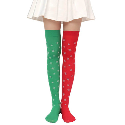 Christmas Plush Doll Knee Socks Bow Stockings - www.Shopthatapp.com