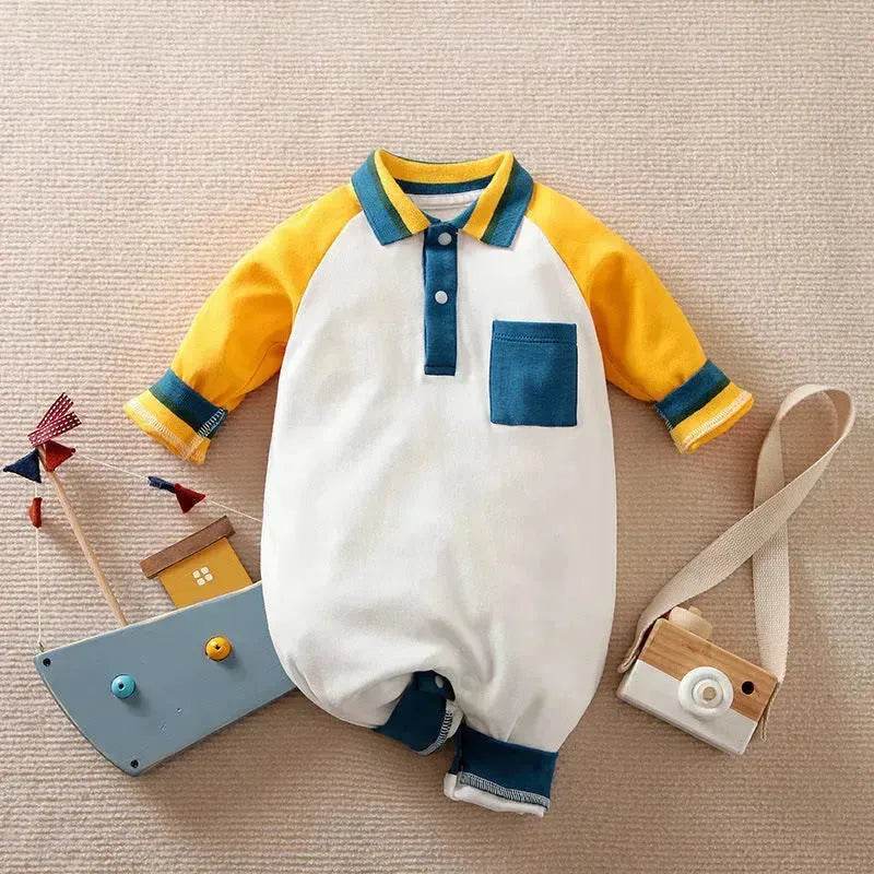 Baby One-piece Spring And Autumn Romper Baseball Uniform cloth - www.Shopthatapp.com