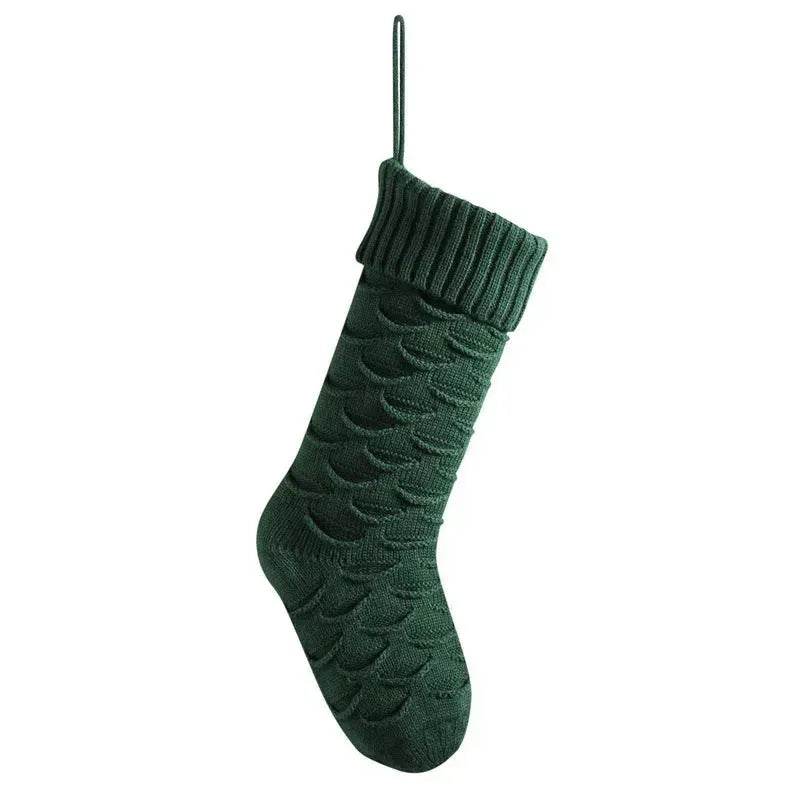 Christmas Gift Bag Decorative Socks Knitted Hanging Decoration - www.Shopthatapp.com