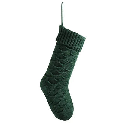Christmas Gift Bag Decorative Socks Knitted Hanging Decoration - www.Shopthatapp.com