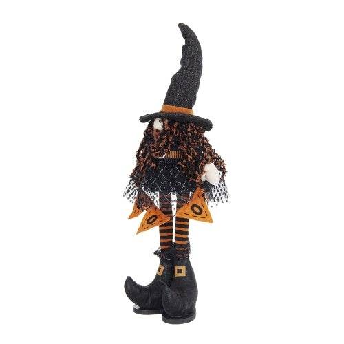 8.3x5x24 Fabric Standing Gnome W Orange Banner  Spring Body, For Halloween Decor - www.Shopthatapp.com