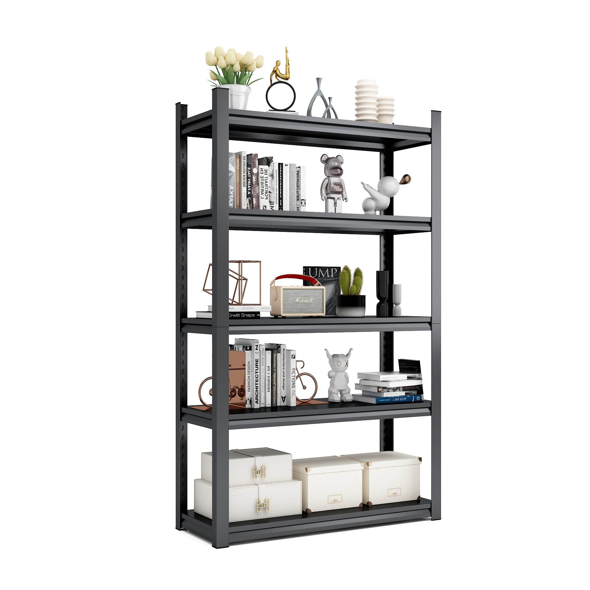 Tier Metal Shelves For Storage Garage Shelving 2000LBS Heavy Duty Storage Shelves Adjustable Garage Shelf Industrial Shelving Unit Storage Utility Rack,Black - www.Shopthatapp.com