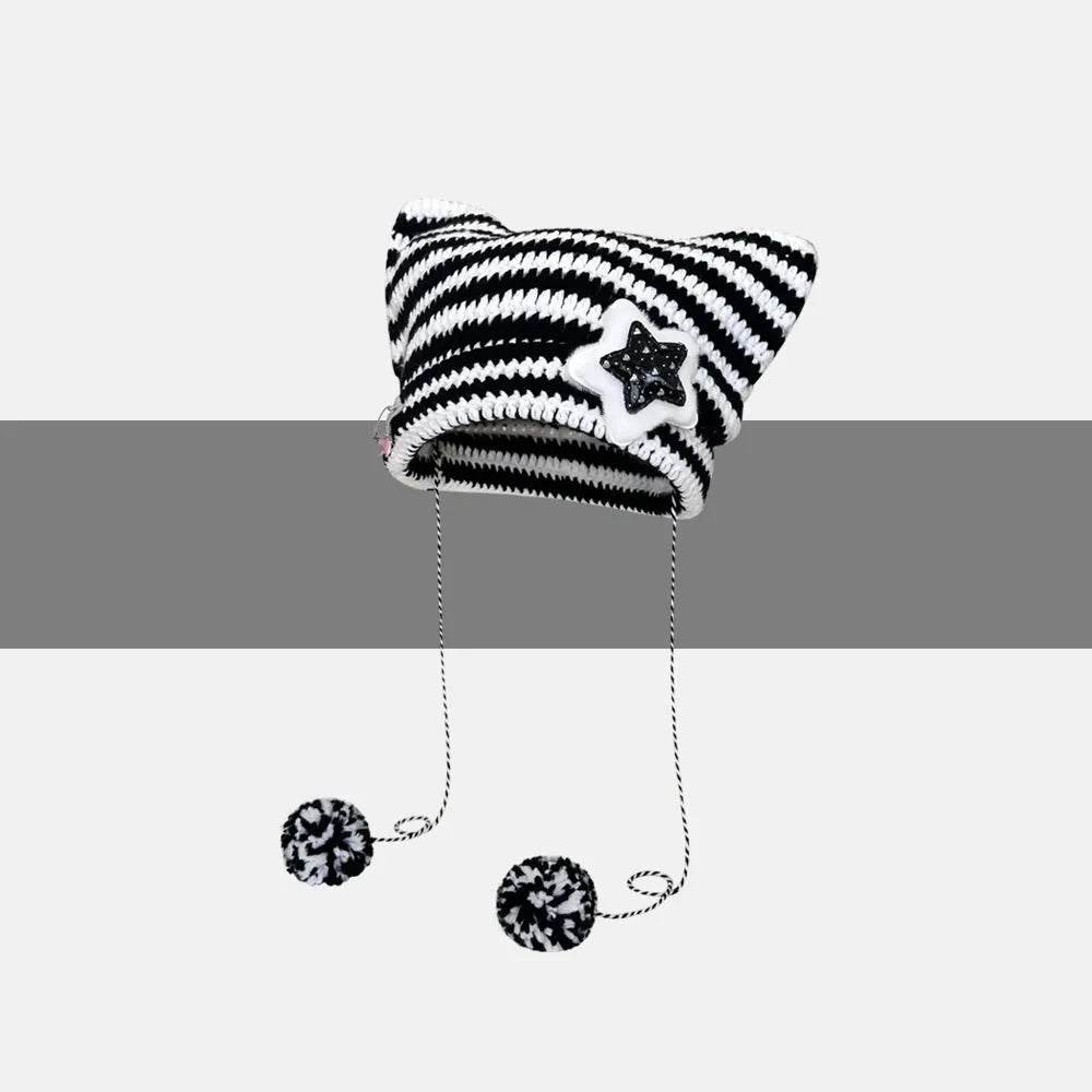 Breathable Windproof Cute Thermal Head Cover Woolen Cap beanies - www.Shopthatapp.com