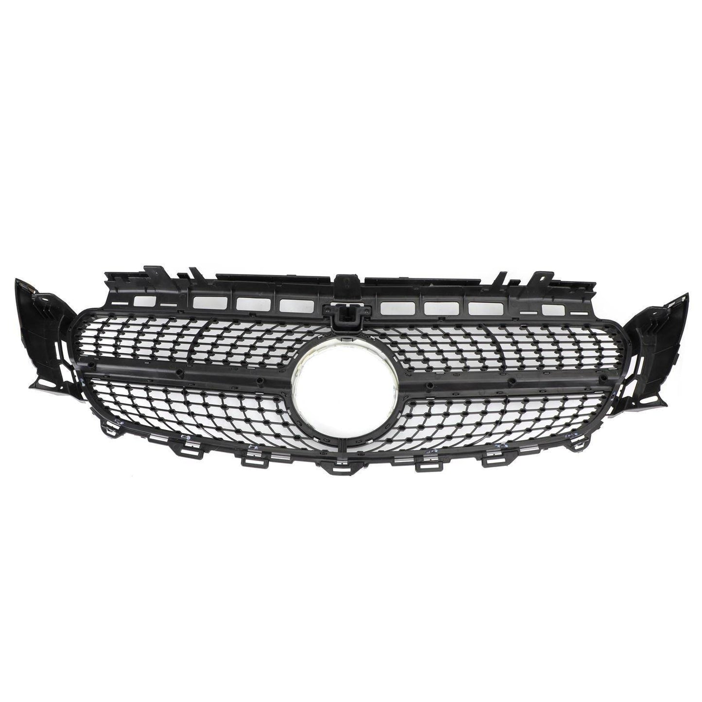 Diamond Silver Edge Front Grille For 2016 To 2019 Mercedes-Benz W213 E300 E400 - www.Shopthatapp.com
