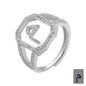 Fashion Micro Inlaid Zircon Arab Letters Ring for women
