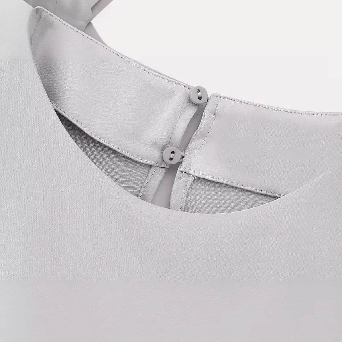 Women's Silk Satin Top Bow Tie Midi Dress - www.Shopthatapp.com