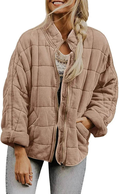Casual Winter Cotton Padded Loose Pockets Long Sleeved Jacket Women - www.Shopthatapp.com
