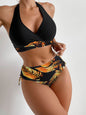 European And American High Waist Halter Bikini Women's Swimsuit - www.Shopthatapp.com