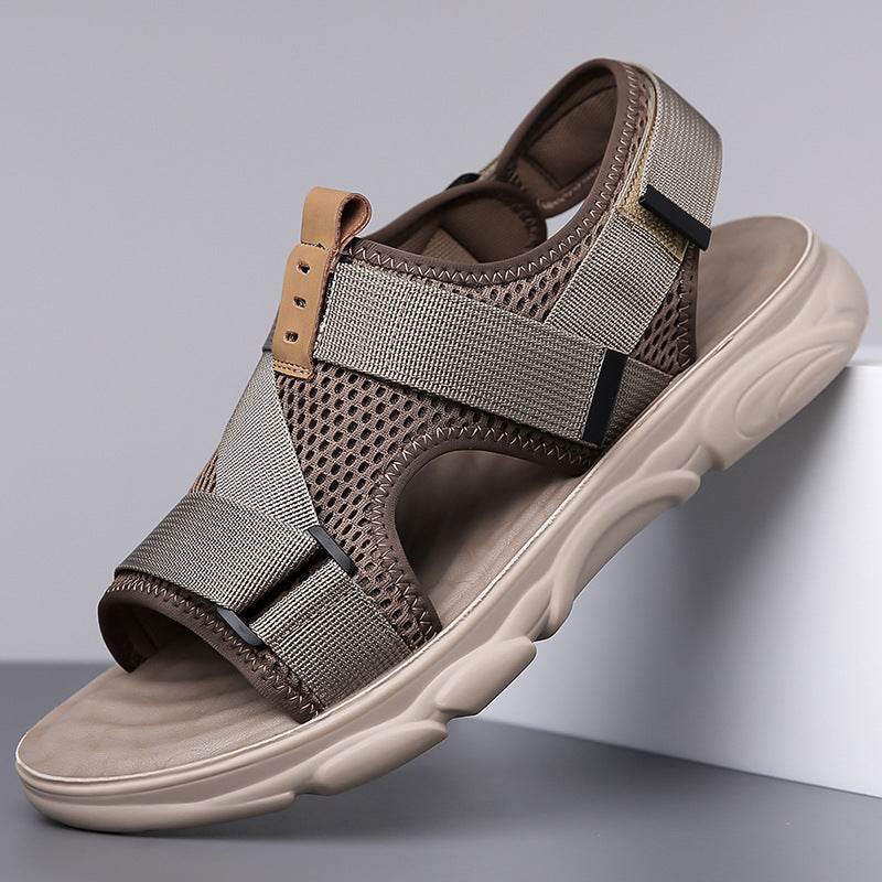 Men's Soft Bottom Non-slip All-matching Outer Wear Roman Beach Shoes - www.Shopthatapp.com