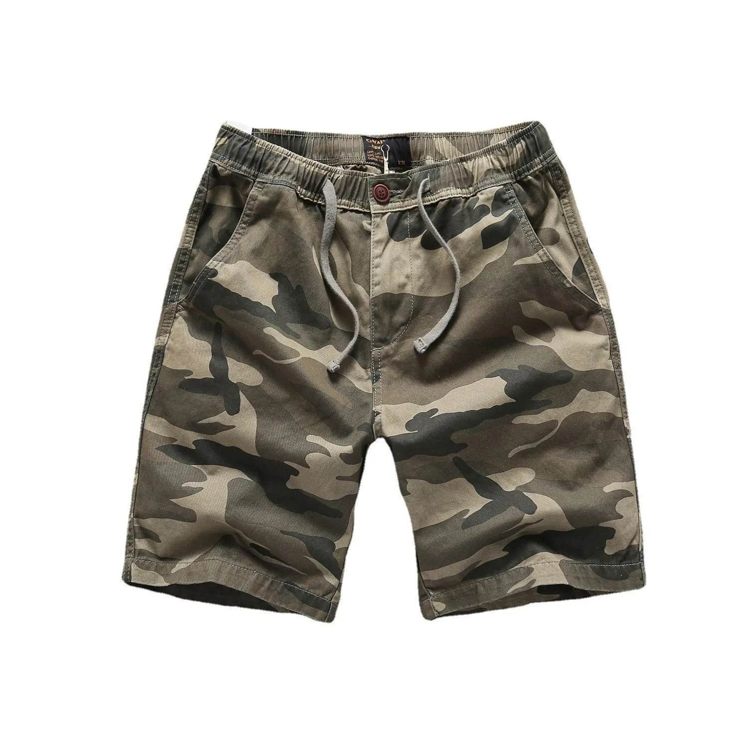 Straight Sports Leisure Five-point Workwear Cotton Camouflage Short Pants - www.Shopthatapp.com