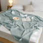 Waffle Cotton Yarn Air Conditioner Summer Cooling Duvet Solid Color Dormitory Comforter - www.Shopthatapp.com