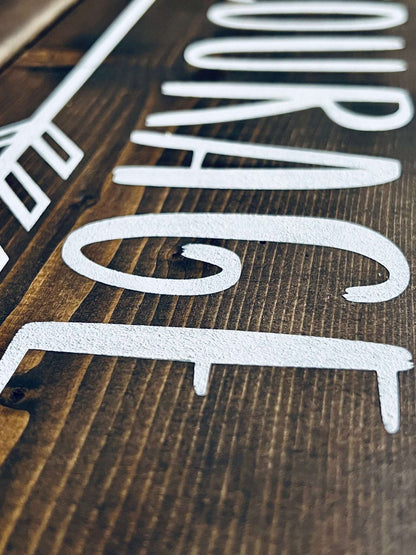 RusticGirls.Trilogy Be Brave Decor Sign for Home - Www.Shopthatapp.com