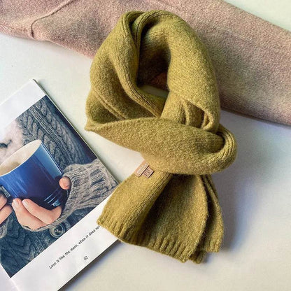 Women's Sweet Version Fleece Solid Scarf Autumn And Winter - www.Shopthatapp.com