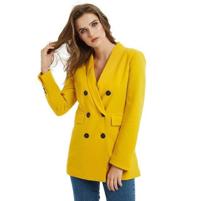 Suit Blazer Jacket For Women Long Coat Suits Office Ladies - www.Shopthatapp.com