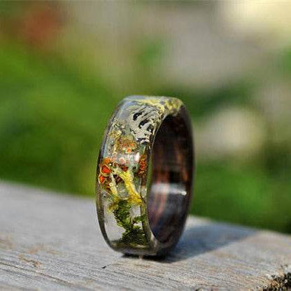 Time Resin Faceted Handmade Personality Ring - www.Shopthatapp.com