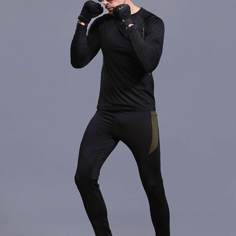 2pcs Men's workout clothes Sports Fitness Gym wear - www.Shopthatapp.com