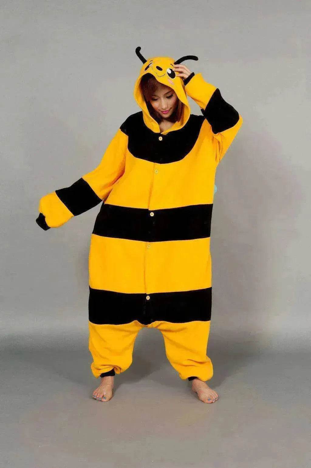 bee footed pajama - Cartoon Onesies - www.Shopthatapp.com
