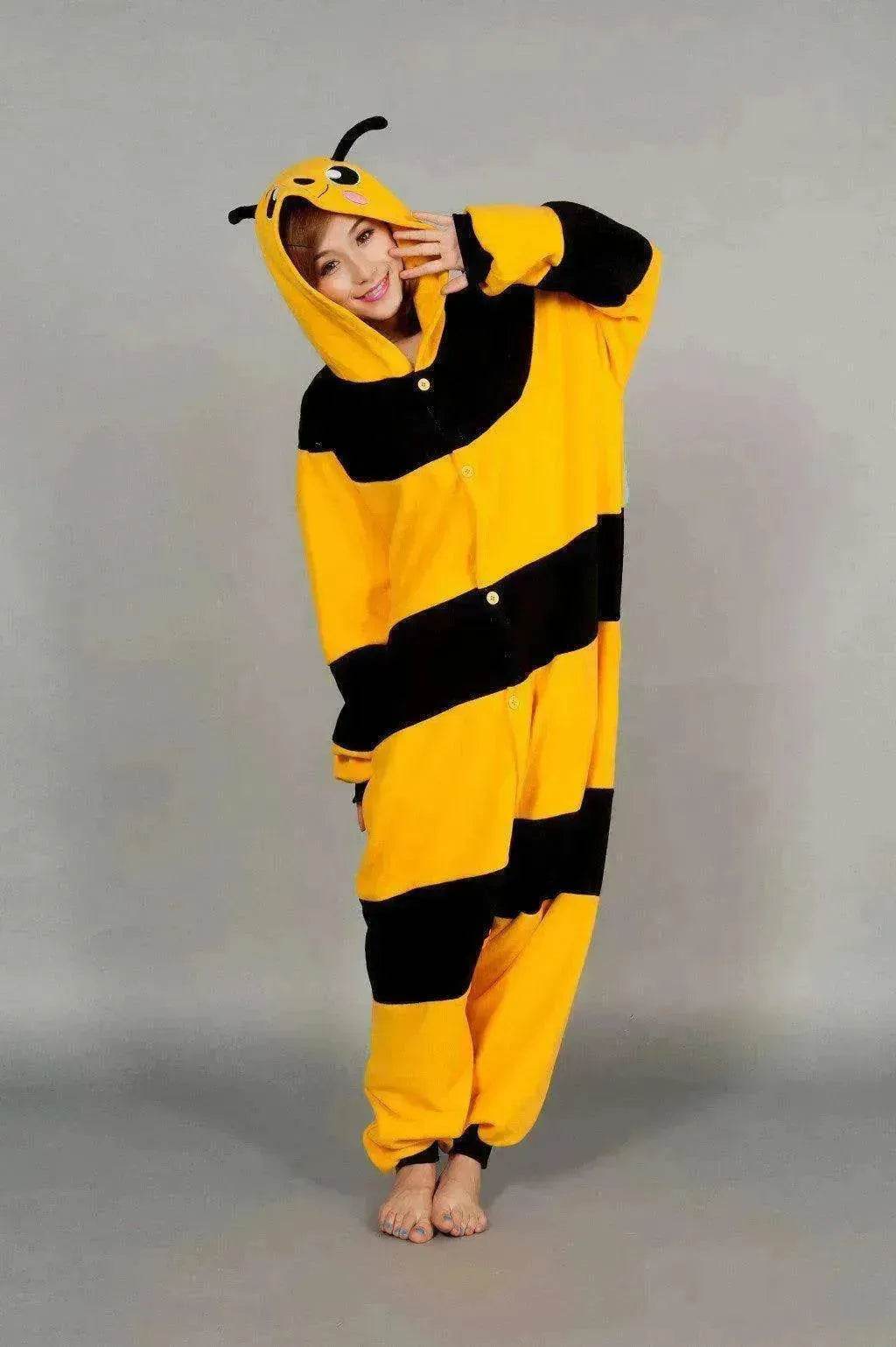 bee footed pajama - Cartoon Onesies - www.Shopthatapp.com