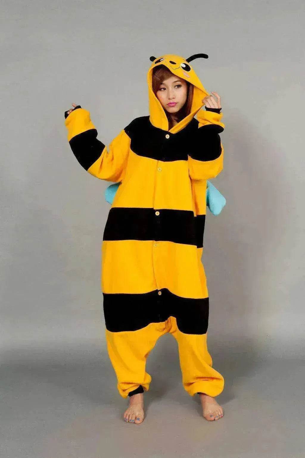 bee footed pajama - Cartoon Onesies - www.Shopthatapp.com