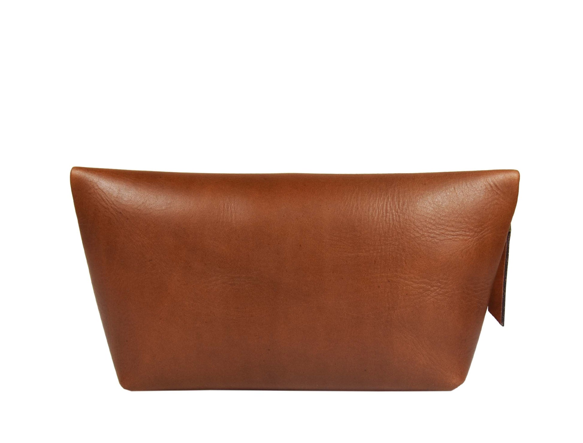 Belleza Leather Makeup Bag - Saddle - www.Shopthatapp.com