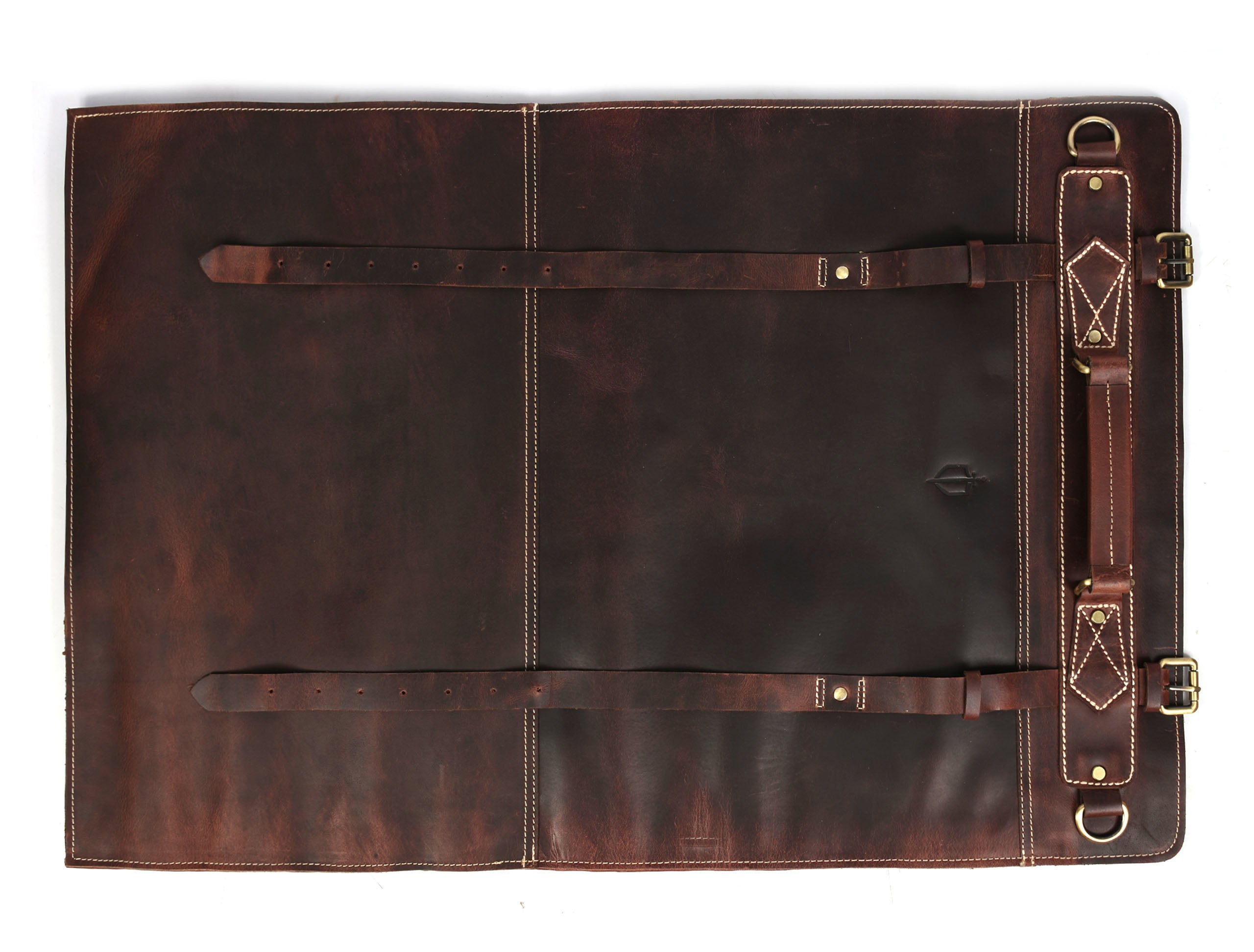 Bend Leather Chef Knife Roll 10 Slot - Walnut Brown - www.Shopthatapp.com