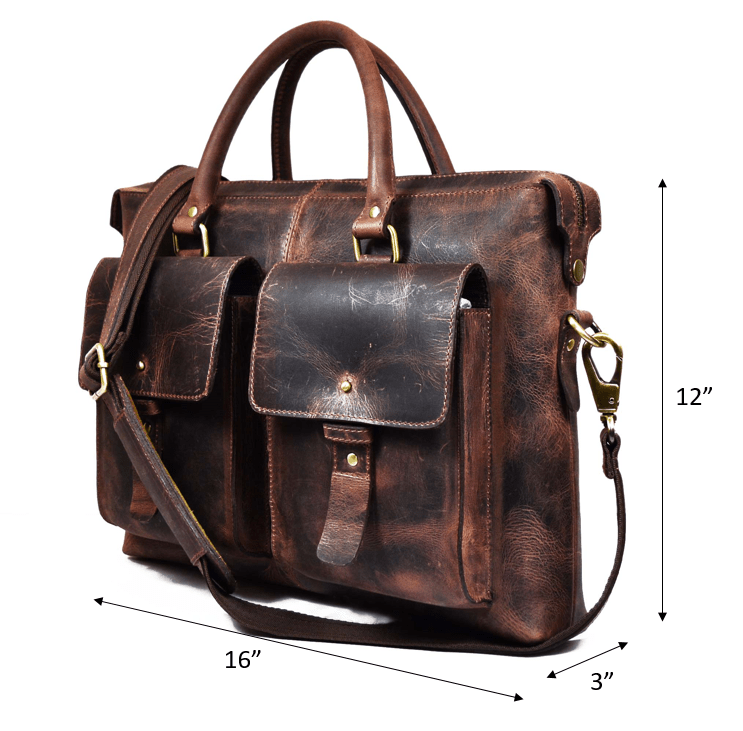 Berkeley Leather Portfolio Bag - Walnut Brown - www.Shopthatapp.com