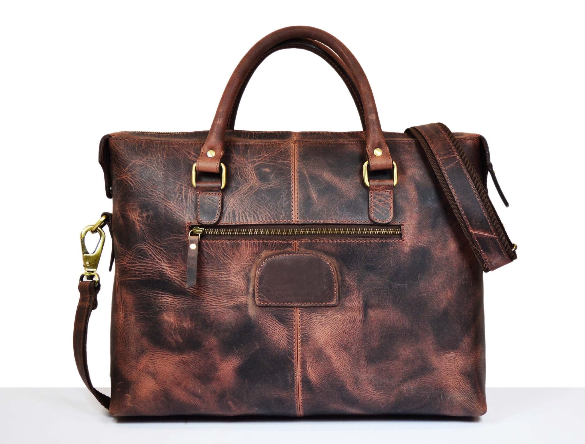 Berkeley Leather Portfolio Bag - Walnut Brown - www.Shopthatapp.com