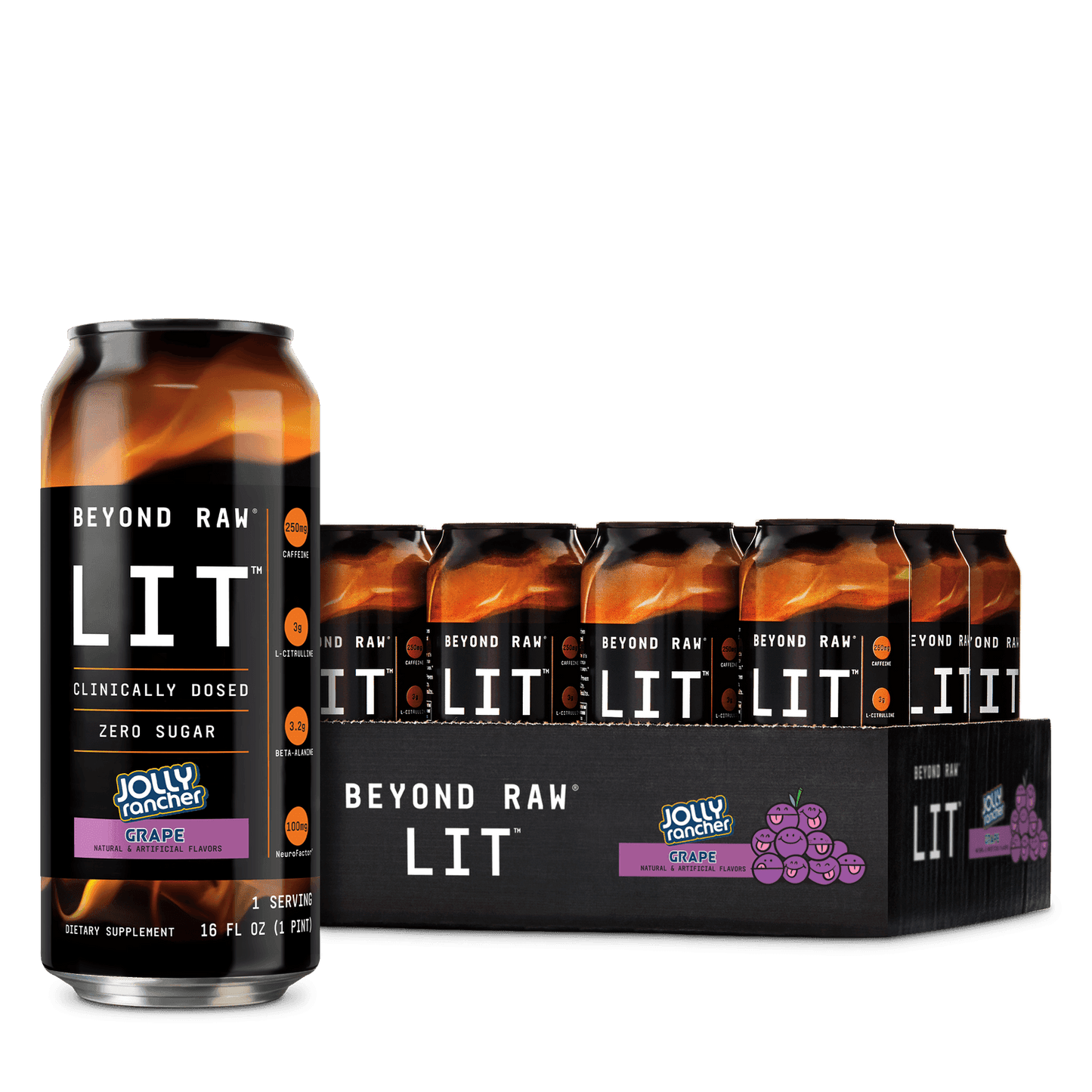 Beyond Raw LIT Jolly Rancher Grape Energy Drink - www.Shopthatapp.com