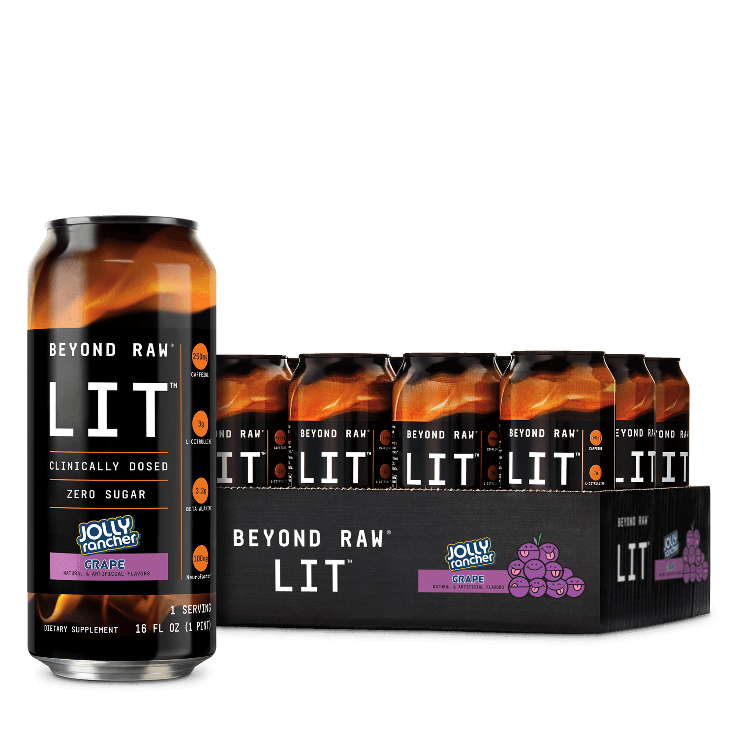 Beyond Raw LIT Jolly Rancher Grape Energy Drink - www.Shopthatapp.com