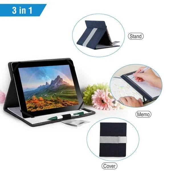 Tablet PC Protector Organizer Case For 9.7in Tablets Business Tablet Portfolio With Notepad Paper - www.Shopthatapp.com