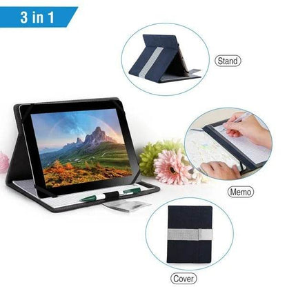 Tablet PC Protector Organizer Case For 9.7in Tablets Business Tablet Portfolio With Notepad Paper - www.Shopthatapp.com