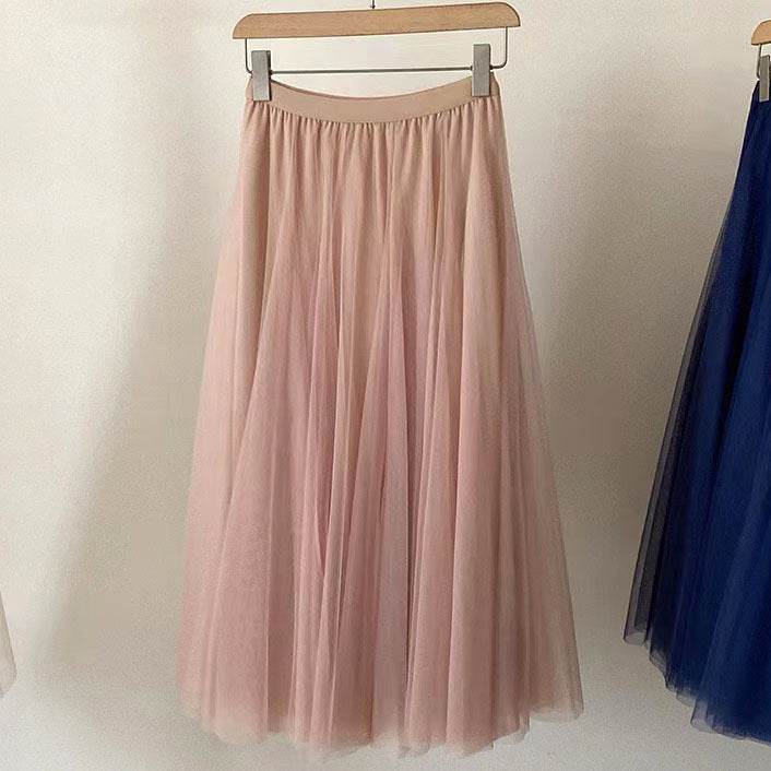 Pleated Mesh Midi Skirt – Women's Prairie Swing Skirt - www.Shopthatapp.com