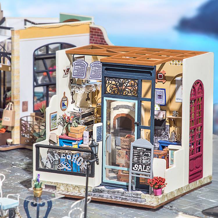 1:24 DIY Mini Dollhouse Kit | Nancy's Bakeshop - www.Shopthatapp.com