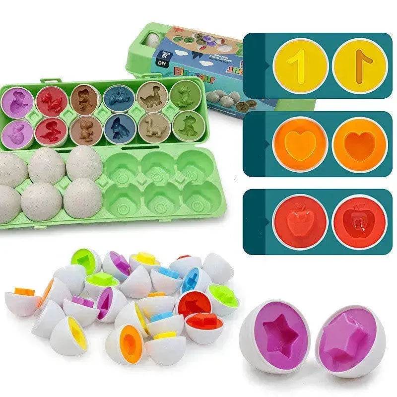 Baby Learning Educational Toy Smart Egg Toy Games Shape Matching Sorters Toys Montessori Eggs Toys For Kids Children - www.Shopthatapp.com