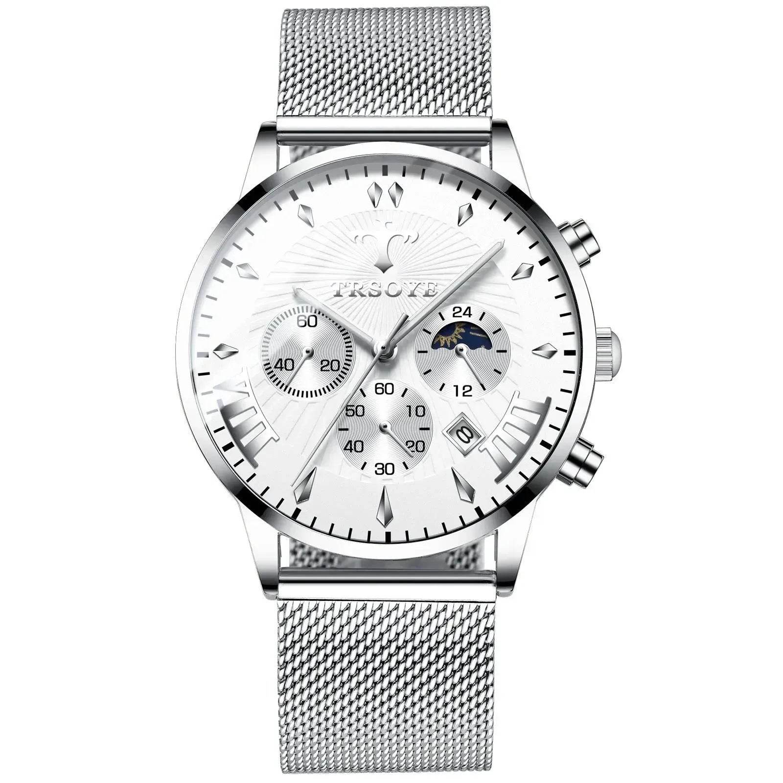 Business Quartz Watch Leisure Calendar Men's Luminous Waterproof Watch - www.Shopthatapp.com