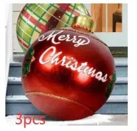 Christmas Ornament Holly Ball Outdoor Tree Decoration Christmas Balls for Yards - www.Shopthatapp.com