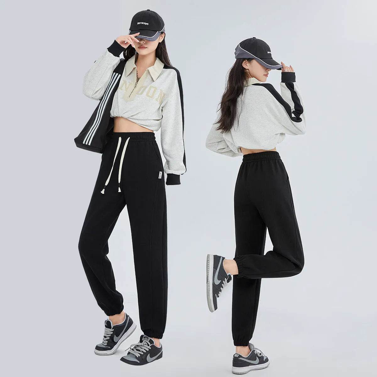 Fleece-lined Thickened Windproof Trousers Casual Pants For Women - www.Shopthatapp.com