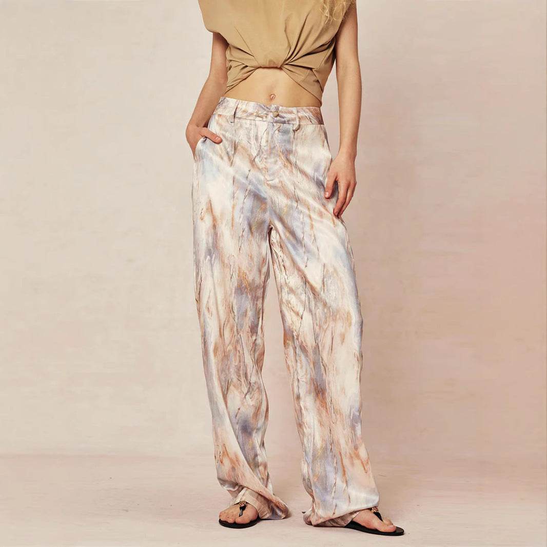 Casual Summer New High Waist Retro Printed Trousers - www.Shopthatapp.com